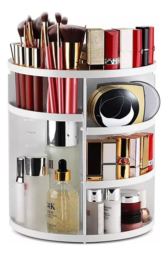 Organizador De Maquillaje Cosméticos Rotación Acrílico 360°