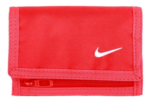 Billetera Nike Basic color rojo de poliéster - 9cm x 13cm
