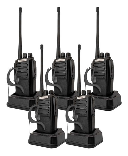5 Radios Uhf Vhf Pro3000 16 Ch C Kenwood Motorola Color Negro