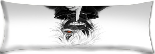 Cojin Almohada Artistico Kaneki Mascara Ghoul Anime 35x100cm