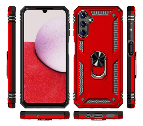 Funda Uso Rudo Shockproof Para Galaxy A14 4g/ 5g + Cristal