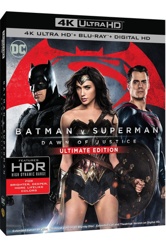 Batman V Superman 4k Ultra Hd + Blu-ray Ultimate Edition