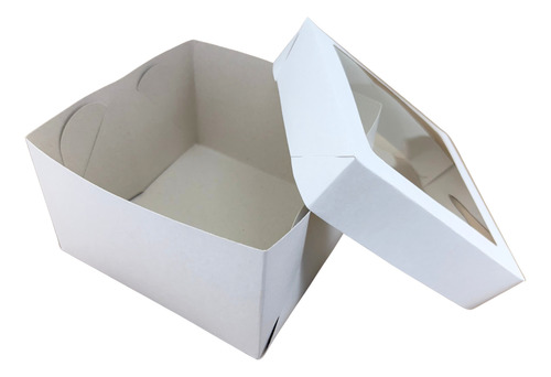 350 Caixas Quadrada Com Visor - 15x15x9cm