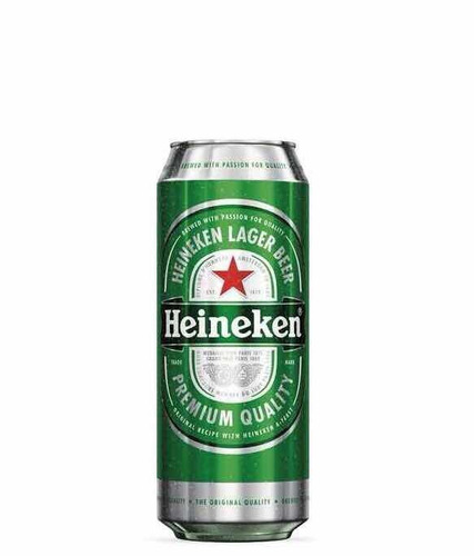 Heineken Lata Medio Grande 473 Villa Crespo Cerveza Rubia