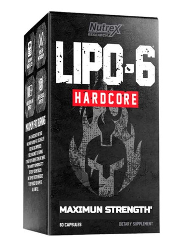 Lipo 6 Hardcore Nutrex - Quemador Avanzado - Envíos Gratis