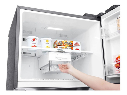 Imagen 7 de 7 de Heladera inverter no frost LG GC-D502HLAM silver con freezer 441L 220V