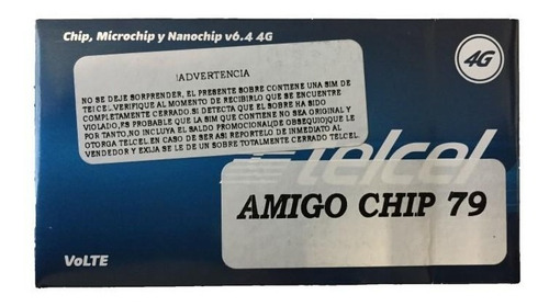 Chip Amigo 79 Express Telcel Lada 55 De Cdmx Región 9