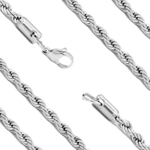 Colar Corrente Cordão Com Pingente Estrela De Davi Aço Inox Cor Prateado