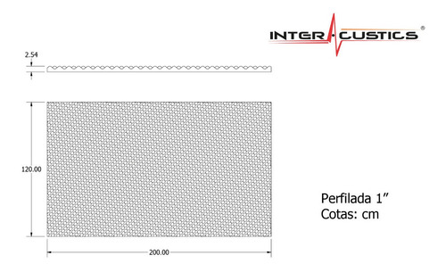1pz Espuma Acustica Perfilada 1.20m X 2m 3cm Panel Acustico.