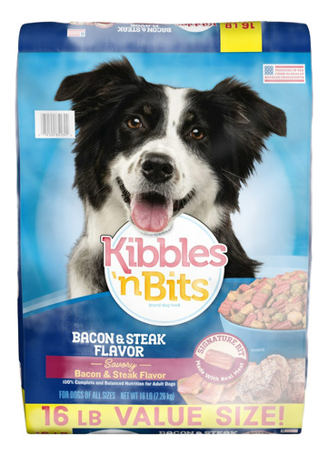 Croquetas Kibbles N Bits Bacon & Steak Flavor 7 Kilos