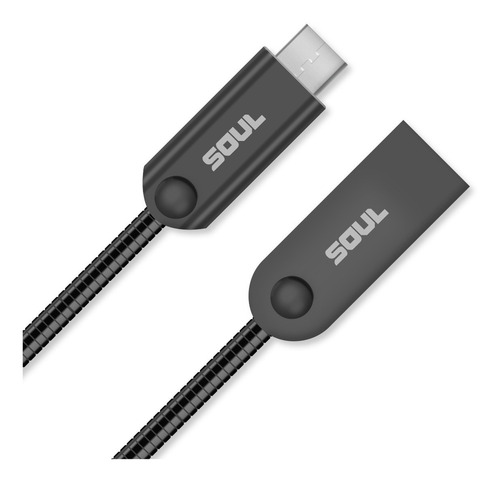 Cable Cargador Usb Micro Usb Iron Flex Reforzado Metalico