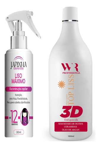 Progressiva Top Liss 3d Profissional + Protetor Térmico