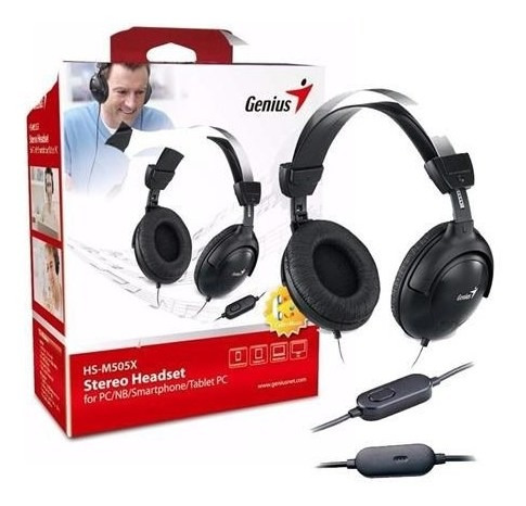 Imagen 2 de 6 de Auricular Genius Hs-m505x Con Microfono