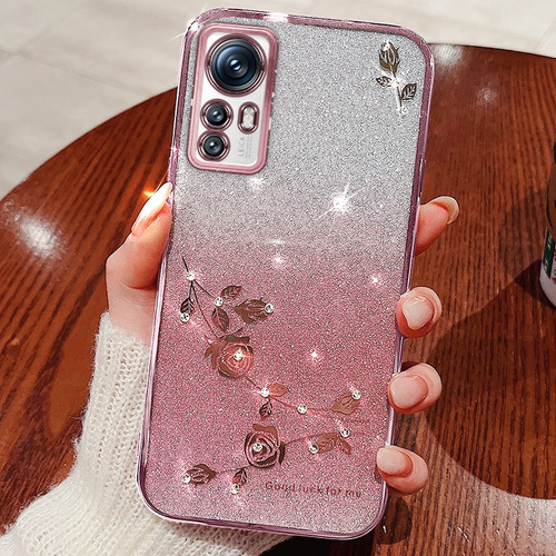 44%off Capa Fofa Com Brilho Brilhante Para Xiaomi + Alças