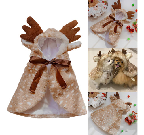 Disfraz De Reno De Navidad Para Mascotas, Ropa De Navidad,