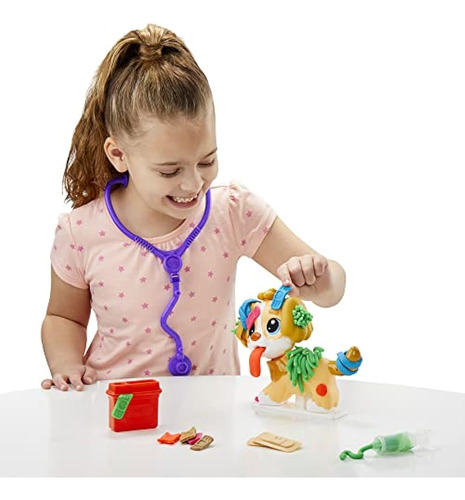 Play-doh Care 'n Carry Vet Playset Para Niños De 3 Años En A