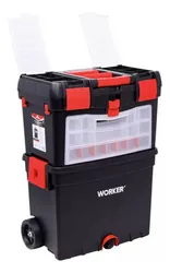 Comprar Caixa De Ferramenta 24.1/2 Com Rodas 5 Compartimento Worker no Mercado Livre