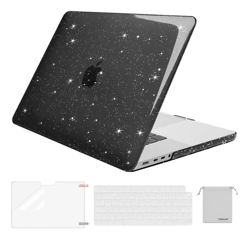 Funda Rígida Mosiso Para Macbook Pro 16  2485 Sparkly Black