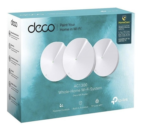 Kit 3 Pzas Access Point, Tp-link Deco M5 Blanco Para Hogar