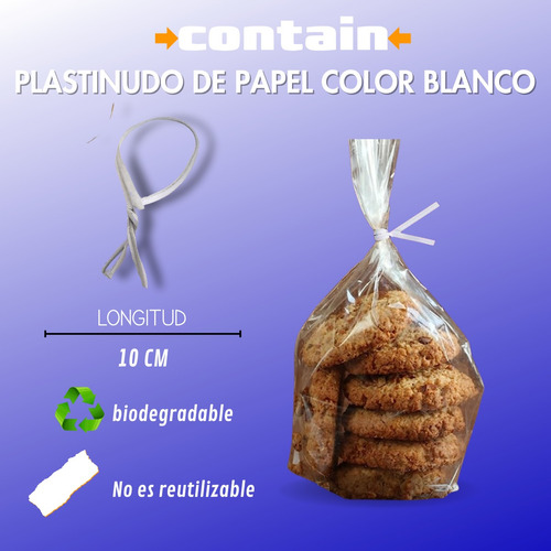 5mil Plastinudo Twister, Alambre Forrado Papel Biodegradable