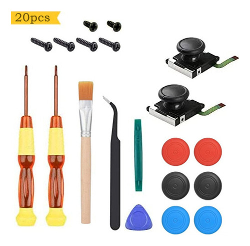 20 Peças Com Ferramenta Reparo Completa Para Controlador
