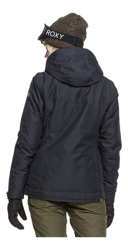 Campera Mujer Roxy Billie Black Ski Snow Urbano