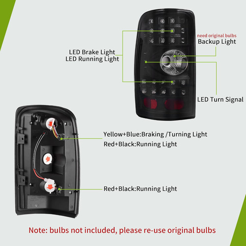 Lámparas Led Compatibles Chevy Suburban/tahoe/gmc Yukon 02-0