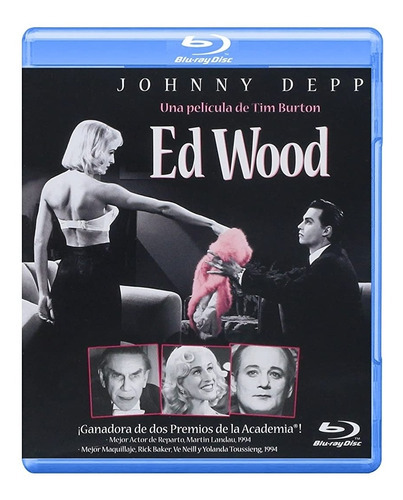 Ed Wood Blu Ray Tim Burton Película Nuevo
