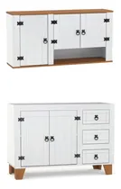 Comprar Mueble De Cocina Madera M- Aereo Alacena - Bajo Mesada - Lcm Color Blanco