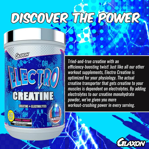 Glaxon Electro Creatina Monohidrato En Polvo Con Electrolito