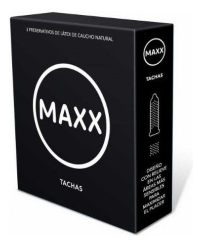 Preservativo Maxx Tachas X 3 Unidades