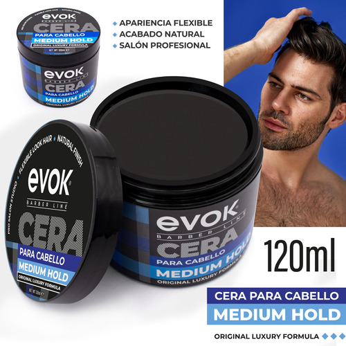 Cera Para Cabello Evok 120ml Diferentes Fijaciones