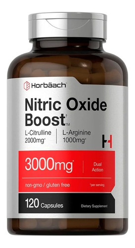 Nitric Oxide Booster Píldoras De Óxido Nítrico Con Arginina 