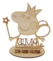 Comprar Centro De Mesa Pepa Pig Hada C\u002Fnombre Fibrofacil 