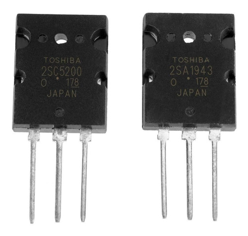 1par (2pcs) De 2sa1943 Y 2sc5200 Pnp Power Transistor