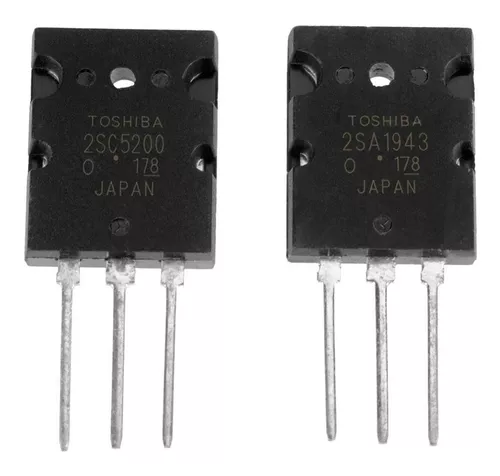 5 Pares Negro 2SA1943 2SC5200 Transistor de Audio de Alta Potencia PNP Silicon Power Transistor 