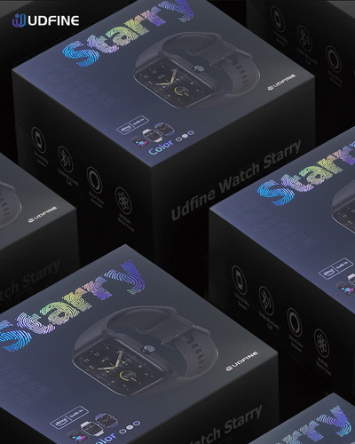 Smartwatch Reloj Udfine Starry Alexa Llamadas Spo2 Natacion Negro