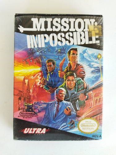 Nintendo Nes Mission Impossible Videojuego 1990 Vintage