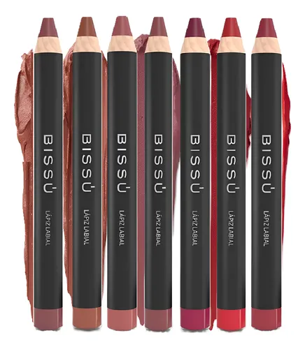 Kit Set 7 Piezas Lapiz Labial Bissú 7 Piezas Kit 7 Piezas Surtidas ...
