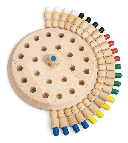 Juego De Ajedrez Con Memory Stick De Madera For Niños