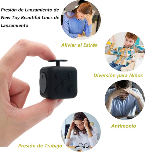 Cubo Anti Estrés, Fidget Cubo Alivia El Estrés Y La