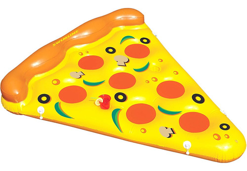 Flotador Hinchable Piscina Rebanada De Pizza Multicolor