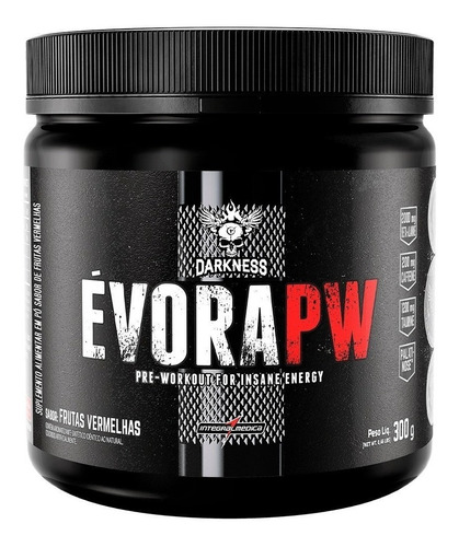Imagem 1 de 1 de Suplemento em pó Integralmédica Darkness Évora PW alanina sabor frutas vermelhas em pote de 300g
