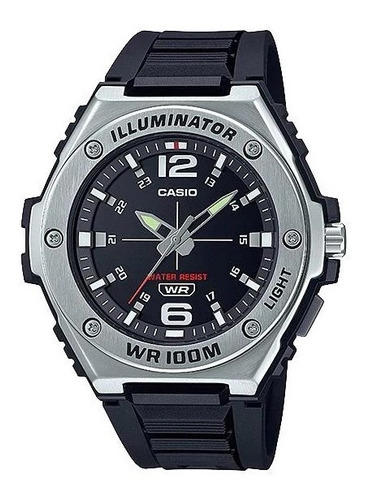 Reloj Analógico Casio Mwa-100h-1av Negro Resiste 100 M