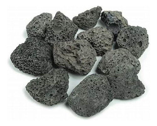 Piedra Grava Volcánica Natural 1 Kg - 2 Lt Rojo O Negro