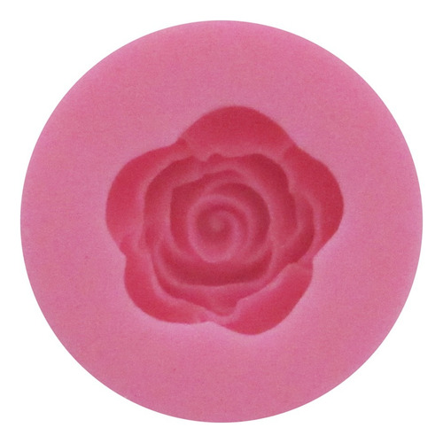 Molde De Silicona Flor Rosa Porcelana Fría Fondant Pastas