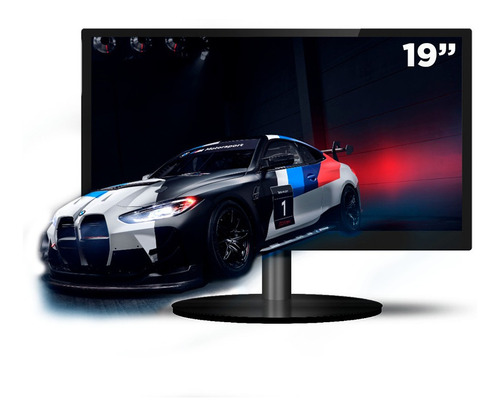 Monitor Pctop MLP190HDMI led 19" preto 100V/240V