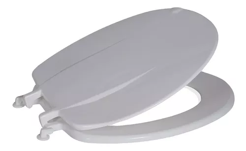 Asiento Tapa Inodoro Universal Oval Eco Reforzada Daccord Color Blanco