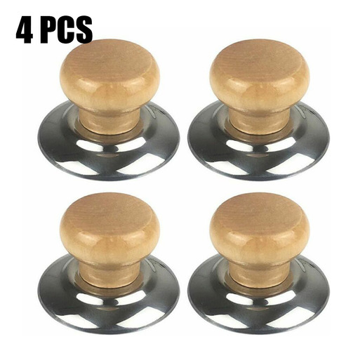 Perilla Para Tapa De Olla De Madera De 2.24 X 1.54 Pulgadas