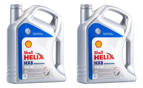 Aceite De Motor Shell Helix Hx8 Sintético 5w-40 X 8 Litros